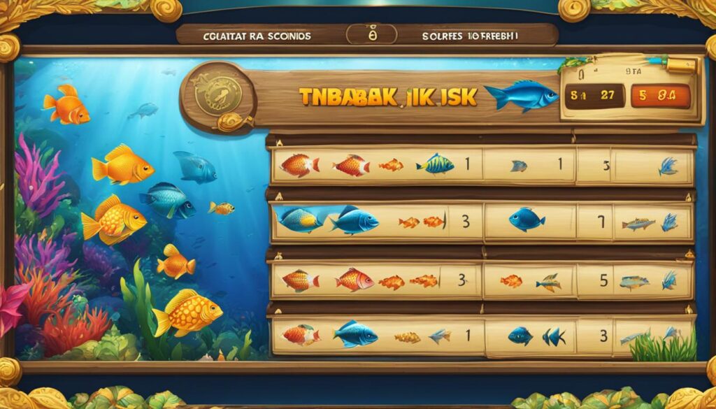 Tabel Skor dan Poin Game Tembak Ikan